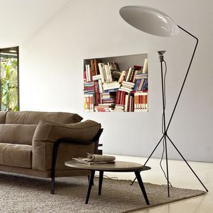 floor-standing lamp / contemporary / steel / sheet metal