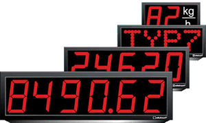 wall-mounted display panel / indoor / single-line / digital