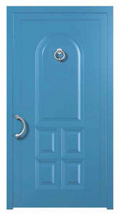 entry door / swing / aluminum / thermally-insulated