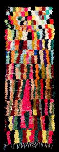 traditional rug / plaid / wool / cotton