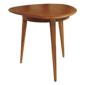 contemporary side table / wooden / triangular