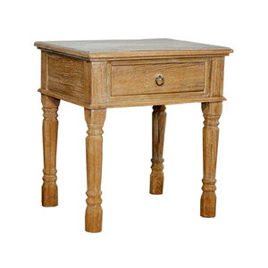 traditional side table / teak / mahogany / rectangular