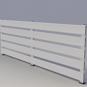 garden fence / louvered / aluminum