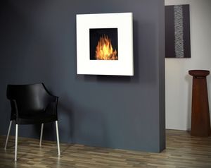 bioethanol fireplace / contemporary / open hearth / wall-mounted