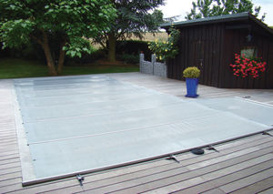 security swimming pool cover / with rods