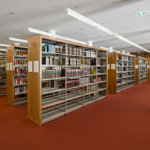 contemporary shelf / wooden / metal / commercial