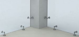 stainless steel fastening system / for panels / for walls