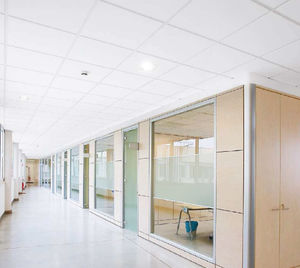 acoustic suspended ceiling / plaster / tile