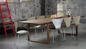 Scandinavian design table / oak / walnut / solid wood