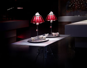 table lamp / contemporary / glass / porcelain
