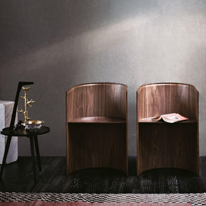 contemporary chair / molded plywood / American walnut / by Konstantin Grcic