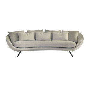 contemporary sofa / fabric / 2-person / brown