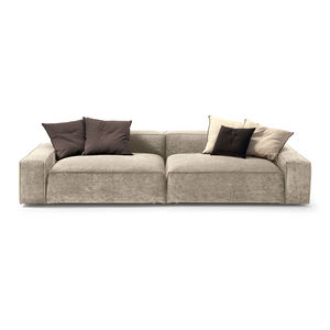 modular sofa / contemporary / fabric / leather