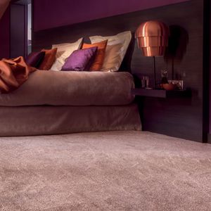 loop pile carpet / polyamide / velvet / residential
