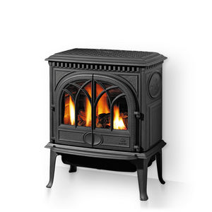 gas heating stove / traditional / metal