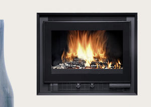 contemporary fireplace surround / steel