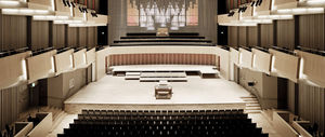 wooden auditorium seat