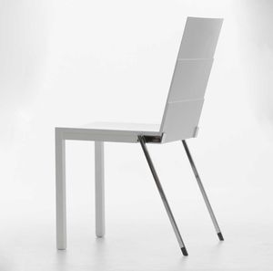 contemporary chair / wooden / steel / for public buildings