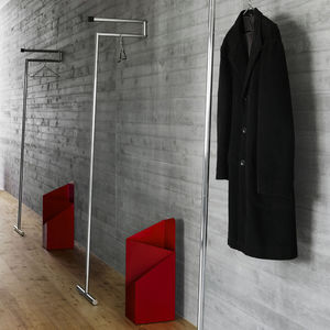 wall-mounted coat hanger rack
