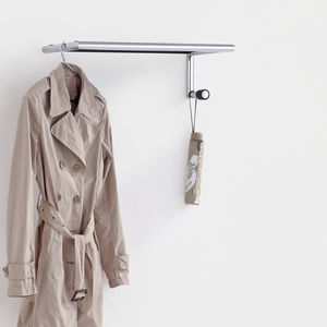 wall-mounted coat hanger rack