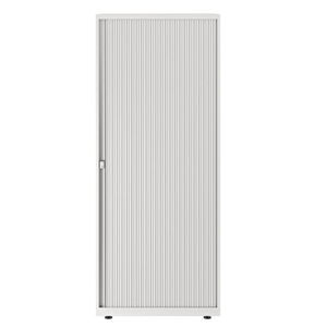 low filing cabinet / metal / tambour door / contemporary