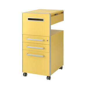 steel office unit / 3-drawer / on casters / original design