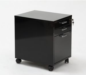 steel office unit / 3-drawer / on casters