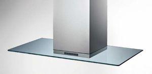 wall-mounted range hood / island / with built-in lighting