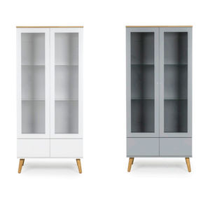 contemporary china cabinet / oak