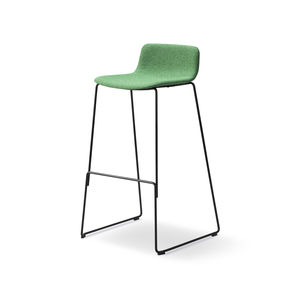 contemporary bar stool / polypropylene / commercial / upholstered
