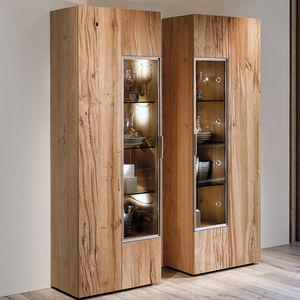contemporary china cabinet / oak