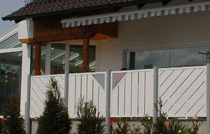 garden fence / with panels / aluminum