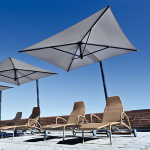 offset patio umbrella / commercial / aluminum / fabric