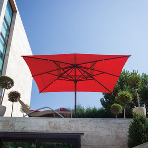 restaurant patio umbrella / for bars / wooden / fabric