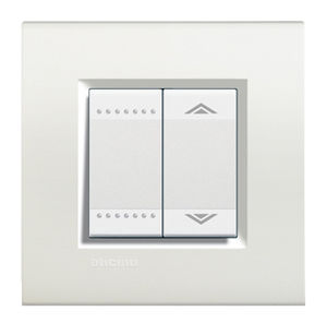 roller shutter switch / push-button / double / contemporary