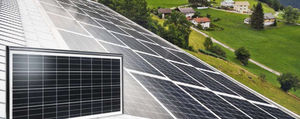 polycrystalline PV panel / for roofs