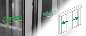 sliding entry door / steel / automatic / glazed