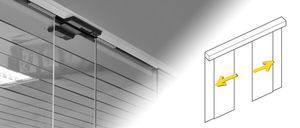 sliding entry door / glass / automatic / for public buildings