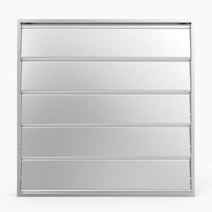 aluminum ventilation damper / for pressure relief / for buildings