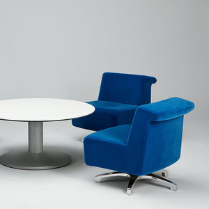 contemporary fireside chair / fabric / without armrests / for public buildings