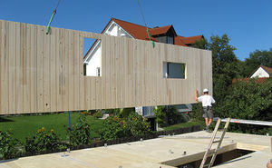 construction panel / wood / for floors / wall