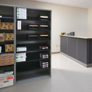 low filing cabinet / wooden / with drawers / modular