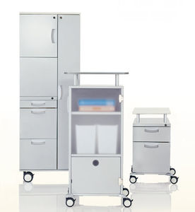 laminate office unit / with hinged door / modular / key type
