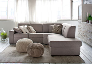 corner sofa / modular / contemporary / wooden
