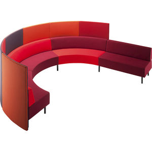 round sofa / semicircular / modular / contemporary