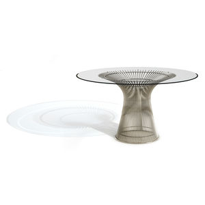 contemporary coffee table / wooden / glass / steel