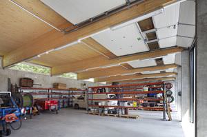 prefab building / concrete / wood framing