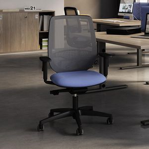 contemporary office chair / with armrests / adjustable / mesh