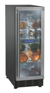 residential wine cabinet / built-in / metal / electric