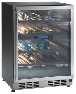 residential wine cabinet / undercounter / built-in / metal